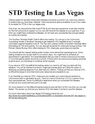 Despite this elevated sti/std risk, research shows that only about 1 in 10 young people have been tested for stds in the past year. Calameo Las Vegas Std Testing