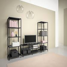 Vittsjo Tv Storage Combination Black Brown Glass 79 1 2x14 1 8x68 7 8 Ikea Tv Storage Combination Black Ikea