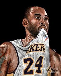 If lakers advance past 1st round of playoffs over portland, they plan to wear the black mamba jersey in honor of kobe bryant in following rounds. Kobe Bryant Biting Jersey Painting By Israel Torres