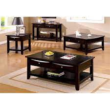 Get the best price at smart furniture. Furniture Of America Bonner 4 Piece Wood Coffee Table Set In Espresso Walmart Com Walmart Com