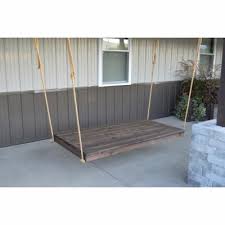 Lowcountry swing beds is changing the vision on outdoor living and design by offering a collection of 15 creative swing models. Natural Unfinished Porch Swings Hayneedle