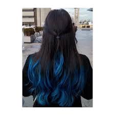 Another trend that has been making major rather than placing blonde streaks throughout, as you would with a traditional balayage thanks to black hair with strawberry blonde highlights, you can show off warmth, dimension, and depth all in one. 75 Black Hair With Dark Blue Highlights Model