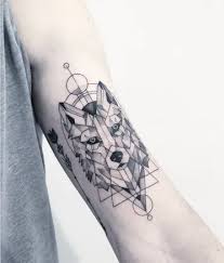 Colored tattoos might be cool, but black and white line designs are all the rage these days. 40 Intimidating Geometric Animal Tattoo Ideas
