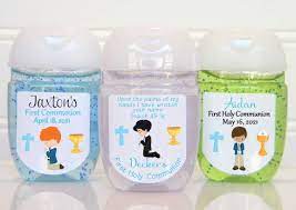 Graduation day burgundy personalized hand sanitizer kit (24 pack) $34.99. Amazon Com Personalized First Communion Party Favor Hand Sanitizer Labels First Communion Reception Party Favors 30 Stickers Per Page Many Graphics To Choose From Handmade