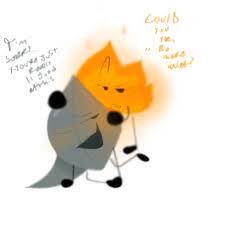 battle for dream island firey (bfdi) leafy (bfdi) object shows  tagme yoyle metal 