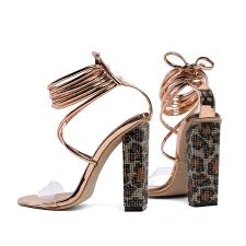 Maybe you would like to learn more about one of these? Leopard Clear Lace Up Diamonds Block Heels Women Sandals Gold Patent Ladies Shoes China Fashion Sandals And Leopard Sandals Price Made In China Com