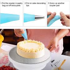 74pcs Diy Cake Decorating Mouth Set Turntable Icing Nozzles Mould Spatula Bags Tools Kit Professional For Mounting Patterns On Cake Buy At A Low Prices On Joom E Commerce Platform