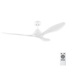Fans 70 ceiling fans 80 and larger ceiling fans ceiling fans with led lights dc ceiling fans high performance ceiling fans outdoor in an australian context, the modern (or contemporary) style of ceiling fans has a minimalist aesthetic designed to be unobtrusive and blend into the décor rather. Eglo Nevis Ceiling Fan With Remote White 52 Dc Motor Universal Fans