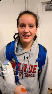 Ryanne Gulbin, who scored 19 points, discusses Fairfield Warde’s 37-34  overtime win in the FCIAC girls basketball quarterfinals.