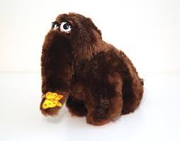 Vintage 80s Sesame Street Snuffleupagus Music Box Plush Animal Rare Applause Sesame Street Plush Animals Toy Collection