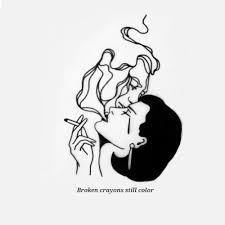 Black And White Cartoon Illustration Broken Heart Cartoon Drawn Broken Heart Png Tumblr 4 Broken Heart Tattoo Line Art Tattoos Smoke Tattoo