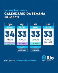 Jul 02, 2021 · o prefeito do rio de janeiro, eduardo paes (psd), anunciou ontem (1º), uma nova antecipação do calendário de vacinação no rio de janeiro. U7e1yxowhvlovm