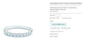 Tiffany Co Diamond Used Half Circle Wedding 2mm Band Ring Platinum Size 4