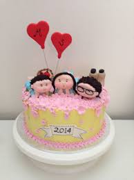 Birthday Cake Ideas For Mom And Dad Wedding Anniversary Cake Mom Dad And Their Little Son Wedding Anniversary Cake Cake Anniversary Cake