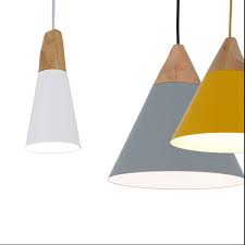 Slope Lamps Pendant Lights Skrivo Design Wood And Aluminum Lamp Restaurant Bar Coffee Dining Room Hanging Light Fixtures Wood Pendant Light Light Fixture Parts