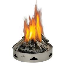 What's the difference between a fire pit table and a fire pit? Napoleon Patioflame Round Natural Gas Fire Pit With Logs Lowe S Canada
