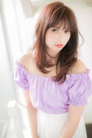 euphoria 目指せ涼風美人 憧れのフェミニンストレート euphoria harajukuのヘアスタイル 似合わせカット ヘアスタイル ベビーバング