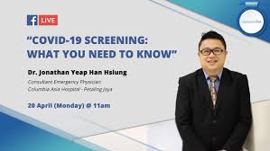 Columbia asia hospital is a hospital located in petaling jaya. Columbia Asia Malaysia Doctors Go Live Covid 19 Screening What You Need To Know Facebook
