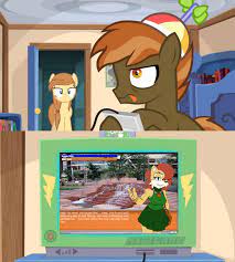 553174 Safe Button Mash Oc Oc Cream Heart Babysitting Cream Button S Odd Game Crossover Exploitable Meme Meme Sally Acorn Sonic The Hedgehog Series Derpibooru