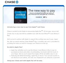 Based on your wireless plan and mobile carrier's offering. Chase And Apple Marketing The Launch Of Apple Pay