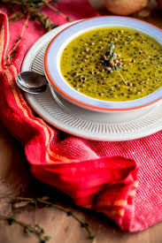 Green Lentil Soup With Coconut Milk And Indian Spices A Beautiful Plate Green Lentil Soup Green Lentils Lentils