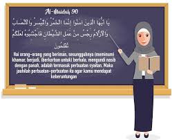 So shun them so you may be successful. Tuliskan Larangan Allah Swt Yang Di Jelaskan Dalam Q S Al Maidah Ayat 90 Brainly Co Id