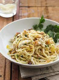 Crab Spaghetti With Lemon Gremolata Foodiecrush Recipe Crab Spaghetti Crab Pasta Crab Recipes