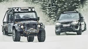 James Bond Spectre Cars Behind The Scenes Jaguar C X75 Range Rover Svr And Defender Youtube
