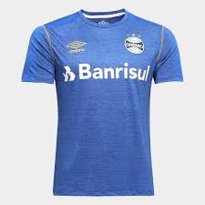Loja online do camisa grêmio baratas. Camisa Do Gremio 2019 Aquecimento Umbro Masculina Azul Dourado Netshoes
