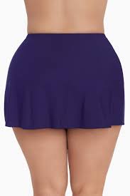 Miraclesuit Plus Size Solid Swim Skirt - Black - 22w