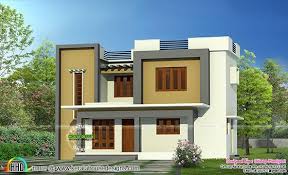 Simple Flat Roof Home Architecture Architecture House Duplex House Design Village House Design