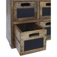 Innovahome hot sale living room industrial style small bed side storage cabinet metal frame wood top bedroom corner table. Expressly Hubert Mango Wood Tabletop Cabinet With Chalkboards 17 L X 11 2 5 W X 20 H