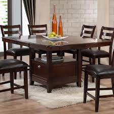 Leaf storage cabinet is included. Holland House 1965 Dining Contemporary Counter Height Pub Table With Storage Base And One Table Leaf Fmg Local Home Furnishing Pub Tables