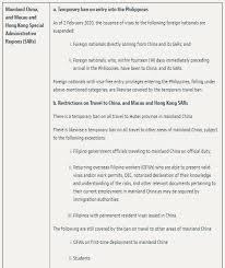 The philippines' standard visa policy will resume as soon as the government considers it safe to welcome overseas visitors. Updated Restrictions On Travel To And From The Philippines Lexology