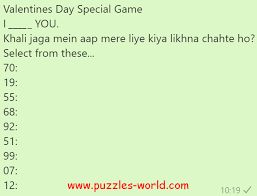 Maybe you would like to learn more about one of these? Valentines Day Special Game Puzzles World