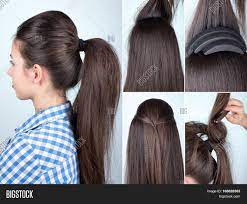 Long perm with side part. Volume Hairstyle Image Photo Free Trial Bigstock