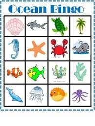 Animal Printable Bingo Cards For Kids Ocean Bingo Ocean Theme Classroom Ocean Activities Ocean Lesson Plans