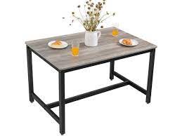 vasagle table de salle a manger pour 4 personnes table a diner table de cuisine 120 x 75 x 75 cm cadre en metal robuste style i kuchentisch esstisch tisch