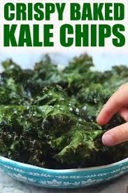 Crispy Baked Kale Chips With Video Recipe Kale Chips Baked Kale Chip Recipes Baked Kale
