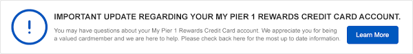 Resolved pier 1 imports — credit card. My Pier 1 Rewards Credit Card Home