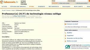 Check spelling or type a new query. Un Professeur Recrute Sur Le Bon Coin En Essonne