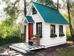 Either plastic or a wooden one, parents often get confused between these two. Low Cost High Impact Ways To Dress Up A Playhouse Hgtv