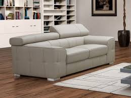 Canape 3 Places En Cuir Emilio Noir Ledersofa Sofa Schlafsofa Federkern