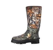 Custom Made Wholesale Fashionable Men Camo Neoprene Rubber Waterproof Hunting Boots with Camouflage Design