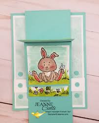 All you have to do is unfold the bags and cut out. Stamp With Jeanne Welcome Easter Waterfall Card