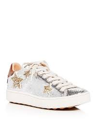 For all those sparkly, bling loving people; Coach Women S C1010 Star Glitter Lace Up Platform Sneakers Bloomingdale S