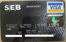 Skandinaviska enskilda banken ab (seb) is a bank located in stockholm sweden, europe. Bank Card Seb Bankkort Visa Skandinaviska Enskilda Banken Sweden Col Se Vi 0031