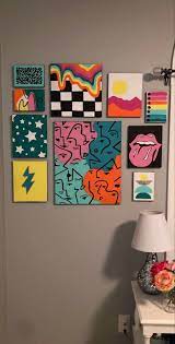 Decoracion Con Arte In 2020 Diy Canvas Art Hippie Painting Small Canvas Art