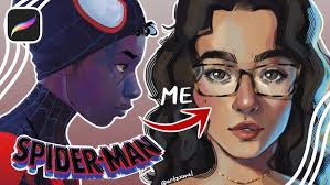 Drawing Spider-Man: Miles Morales from Spiderverse