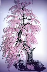 Bonsai Beaded Tree Home Decor Sakura Cherry Blossom Bonsai Tree Bonsai Tree Bonsai Art